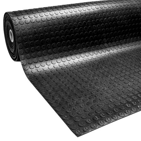 MSI 3.3 ft X 33 ft x 4mm Coin Pattern Multipurpose Utility Rubber Mat Roll ZOR-RB-UM-0001